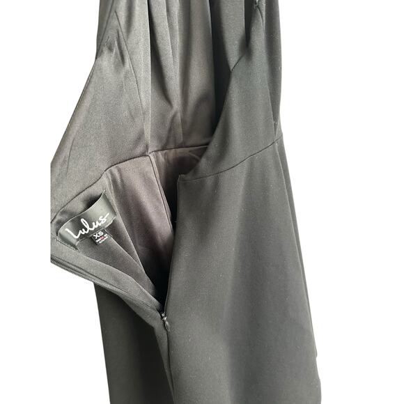 Lulus Light and Grace Black Skater Fit and Flare Mini Halter Dress Size XS - Picture 10 of 13